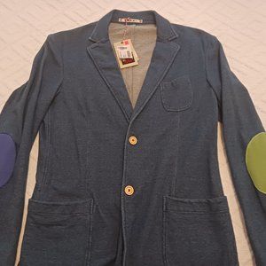 NWT FRadi sweat blazer jacket elbow patches size 50it